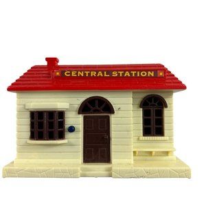 Vintage Geoffrey Inc Central Station Train Depot Works Sounds Plastic. Works